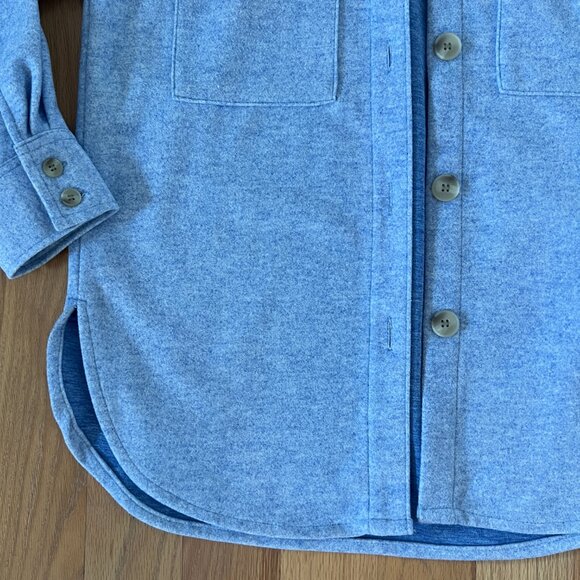 H&M - oversized shacket - light heather blue - size XS - Picture 2 of 5